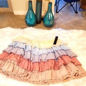Marc Jacobs multi-colored ruffle skirt